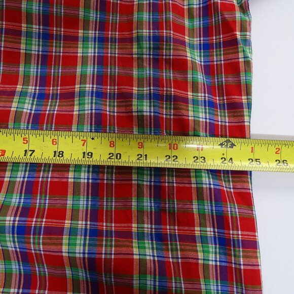 Polo Ralph Lauren Men Classic Fit Red Plaid Button Down Shirt XL 17.5 Christmas - Picture 11 of 13